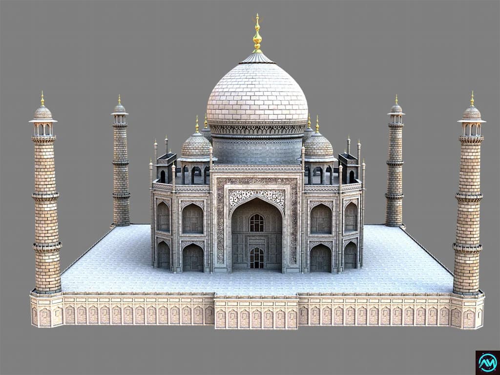 Secondary Taj Mahal asset view from ArtStation
