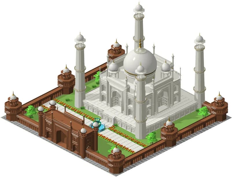 Taj Mahal environment composition from ArtStation