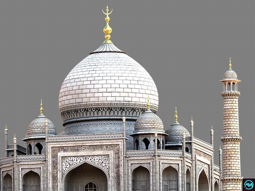 Taj Mahal game asset artwork from ArtStation