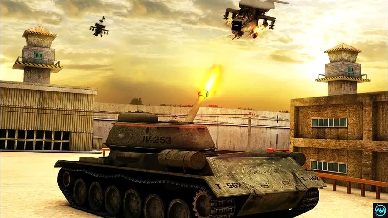 Tank Wars environment artwork from ArtStation